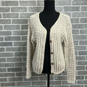 TRAVERSE BAY‎ WOOLEN COMPANY • VINTAGE CARDIGAN SWEATER • MADE IN THE USA